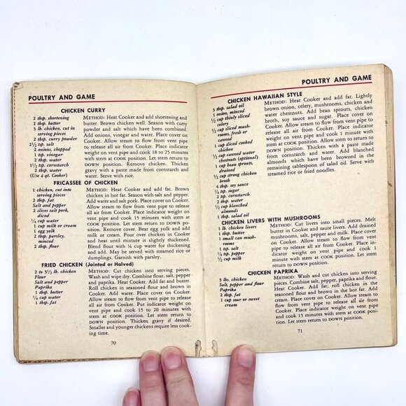 Vintage 1947 Presto Cooker Recipe Book Model 40 Pressure Cooker Manual - Picture 5 of 9